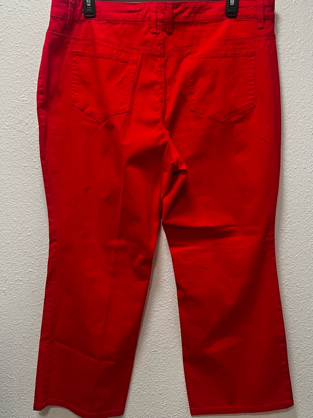 Plus-Size High-Rise Straight-Leg Pants in Red 22WP - Picture 4 of 7